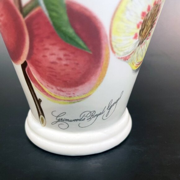 Portmeirion Pomona Vase "Gromwood's Royal George Peaches" 5.25" tall - Picture 5 of 7